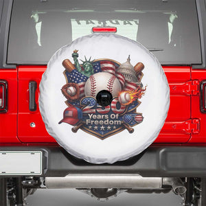 USA 250 Years Of Freedom Baseball Graphic Spare Tire Cover TS12 White Print Your Wear