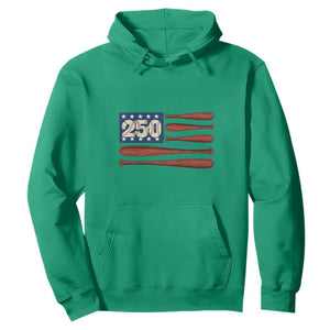 USA Flag Baseball Hoodie America 250th Anniversary Gift TS12 Irish Green Print Your Wear