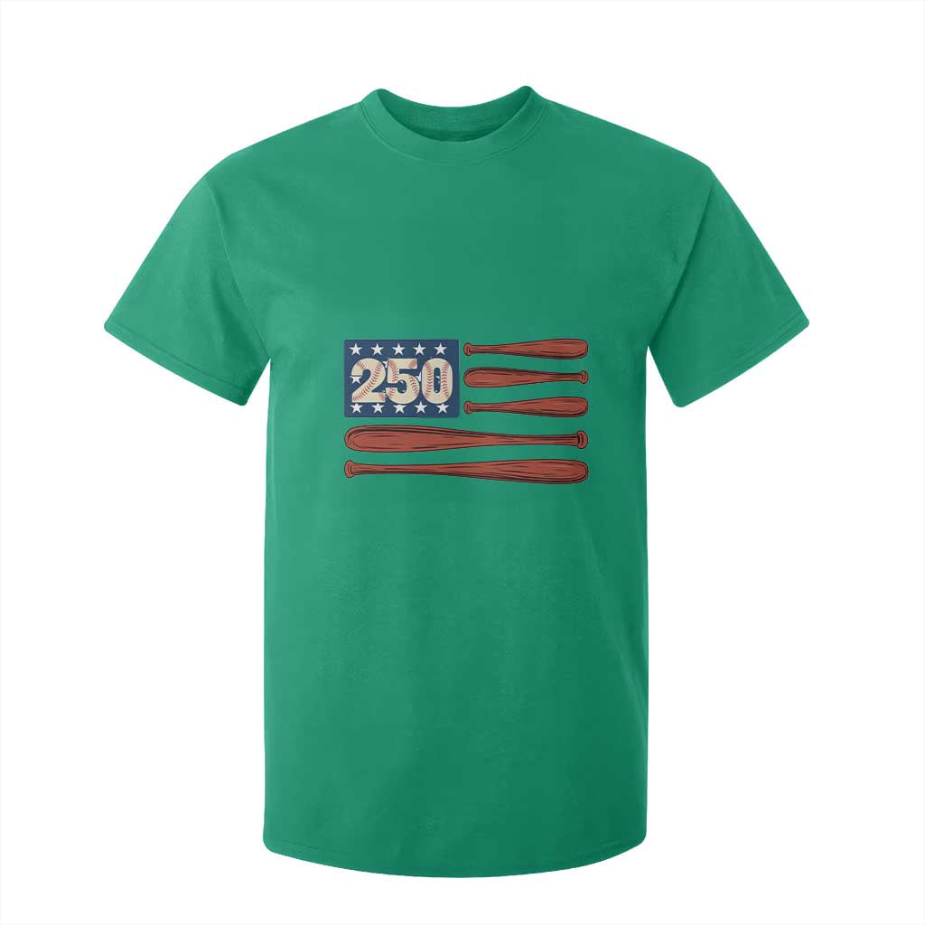 USA Flag Baseball T Shirt For Kid America 250th Anniversary Gift TS12 Irish Green Print Your Wear