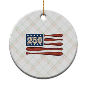 USA Flag Baseball Ceramic Ornament America 250th Anniversary Gift TS12 1pc Christmas Plaid Print Your Wear