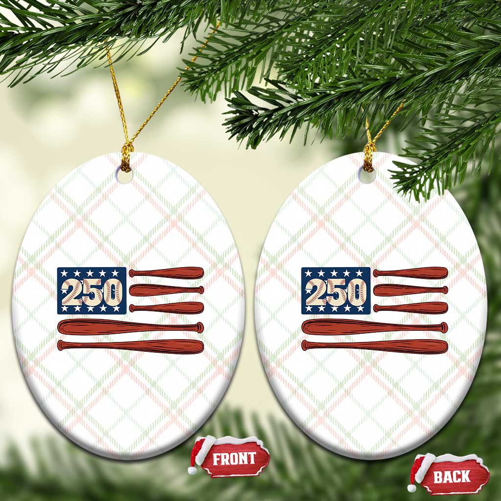 USA Flag Baseball Ceramic Ornament America 250th Anniversary Gift TS12 Print Your Wear