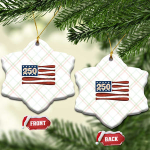 USA Flag Baseball Ceramic Ornament America 250th Anniversary Gift TS12 Print Your Wear