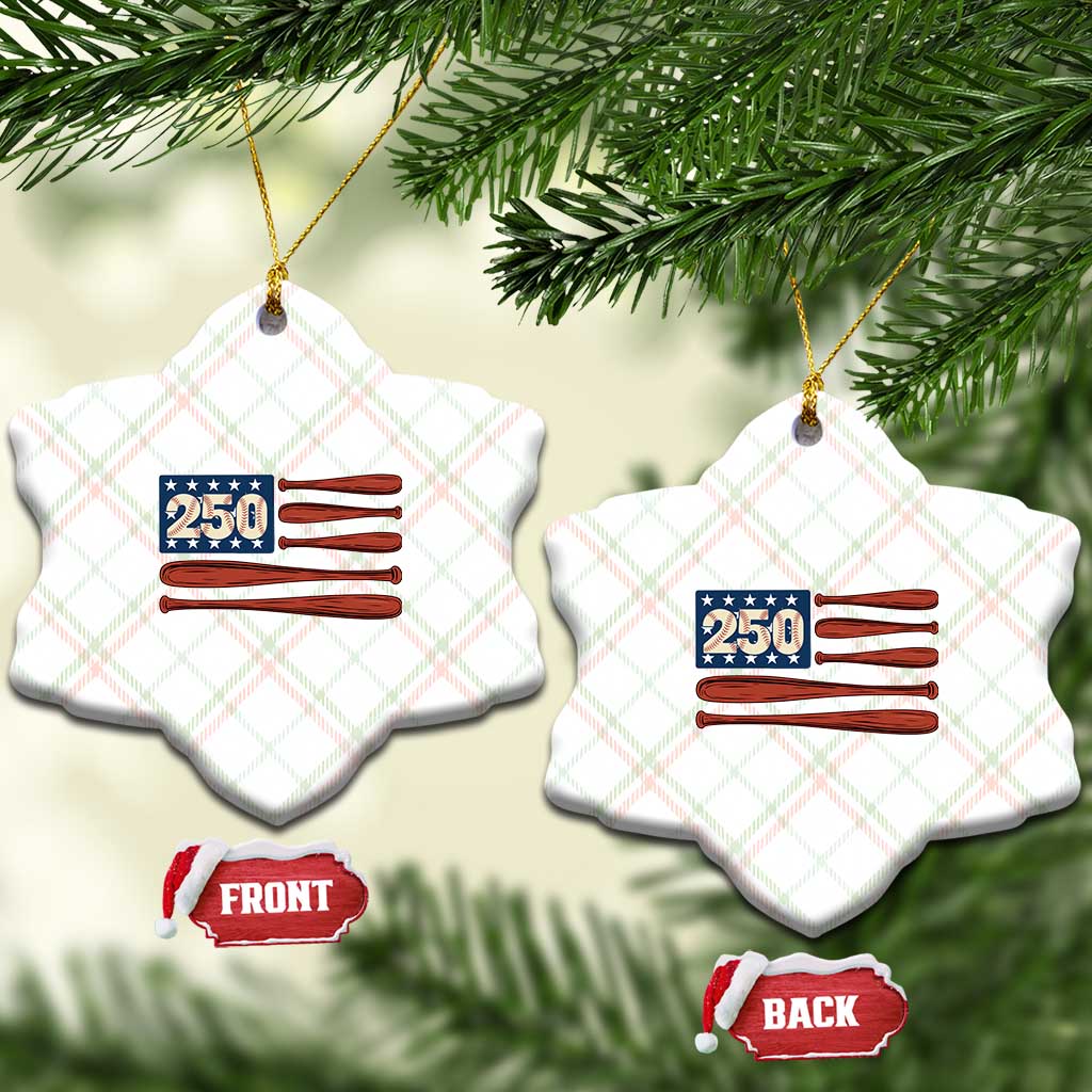 USA Flag Baseball Ceramic Ornament America 250th Anniversary Gift TS12 Print Your Wear