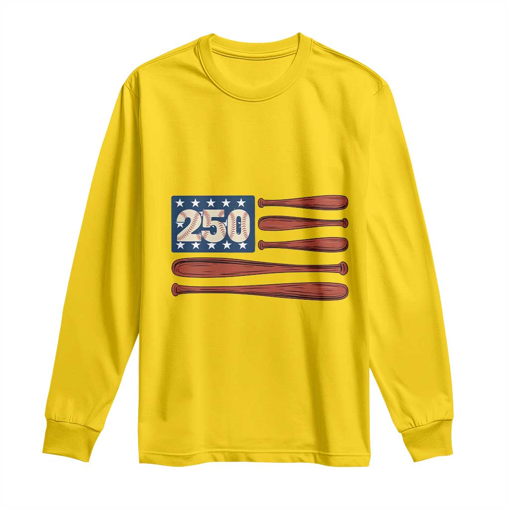 USA Flag Baseball Long Sleeve Shirt America 250th Anniversary Gift TS12 Daisy Print Your Wear