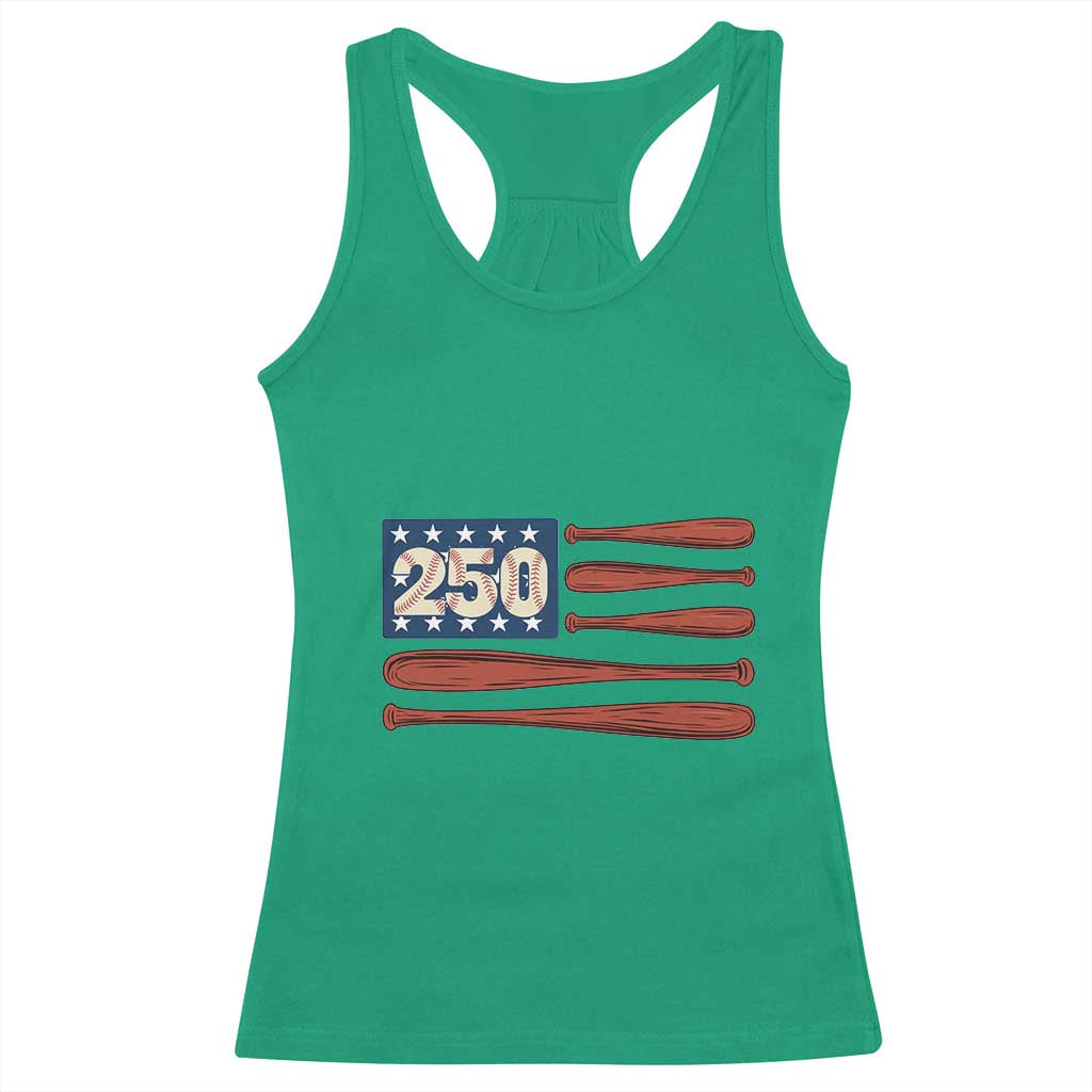 USA Flag Baseball Racerback Tank Top America 250th Anniversary Gift TS12 Irish Green Print Your Wear
