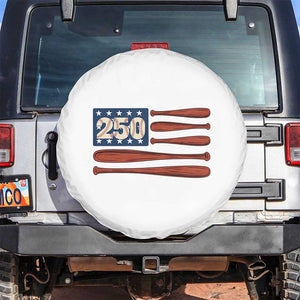 USA Flag Baseball Spare Tire Cover America 250th Anniversary Gift TS12 No hole White Print Your Wear