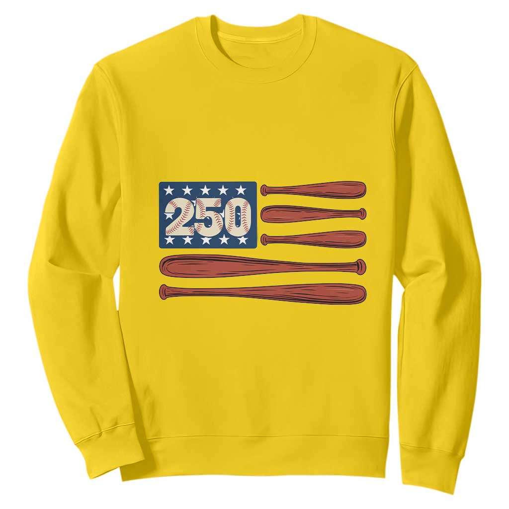 USA Flag Baseball Sweatshirt America 250th Anniversary Gift TS12 Daisy Print Your Wear