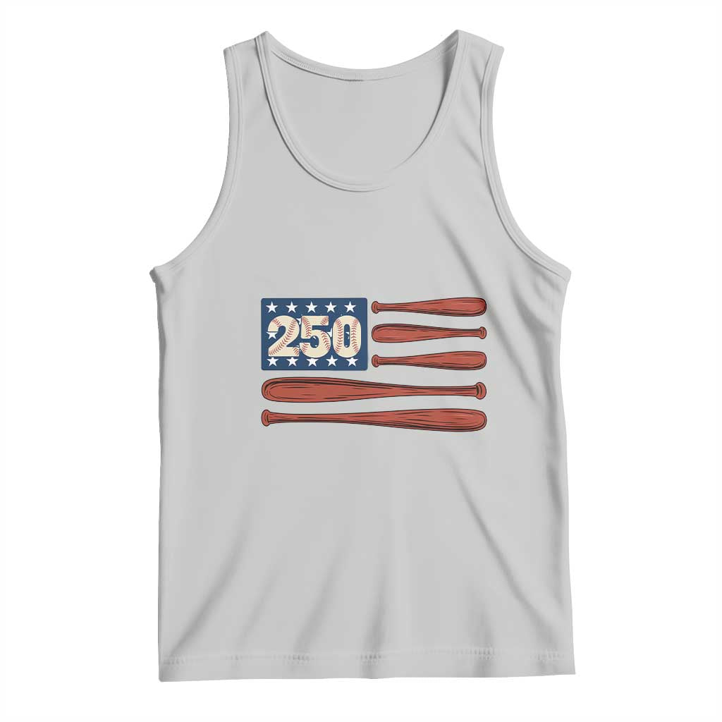 USA Flag Baseball Tank Top America 250th Anniversary Gift TS12 Ash Print Your Wear