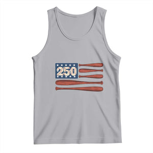 USA Flag Baseball Tank Top America 250th Anniversary Gift TS12 Athletic Heather Print Your Wear