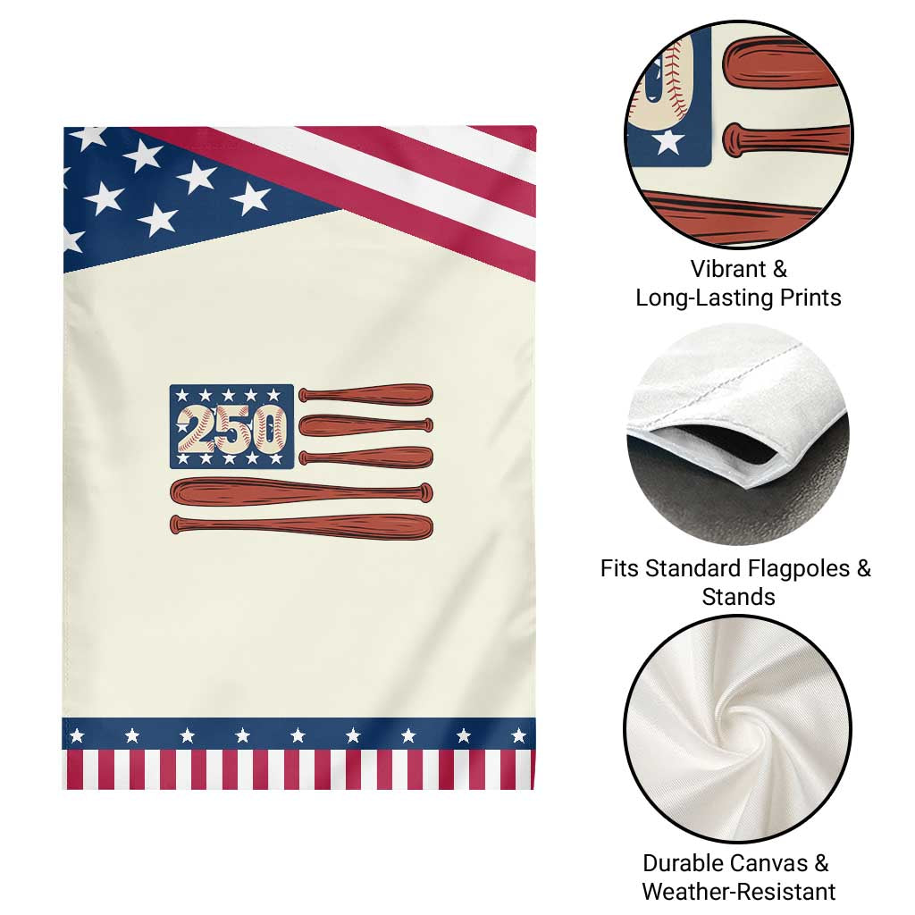 USA Flag Baseball Patriotic Garden Flag America 250th Anniversary Gift TS12 Print Your Wear