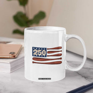 USA Flag Baseball Coffee Mug America 250th Anniversary Gift TS12 Print Your Wear
