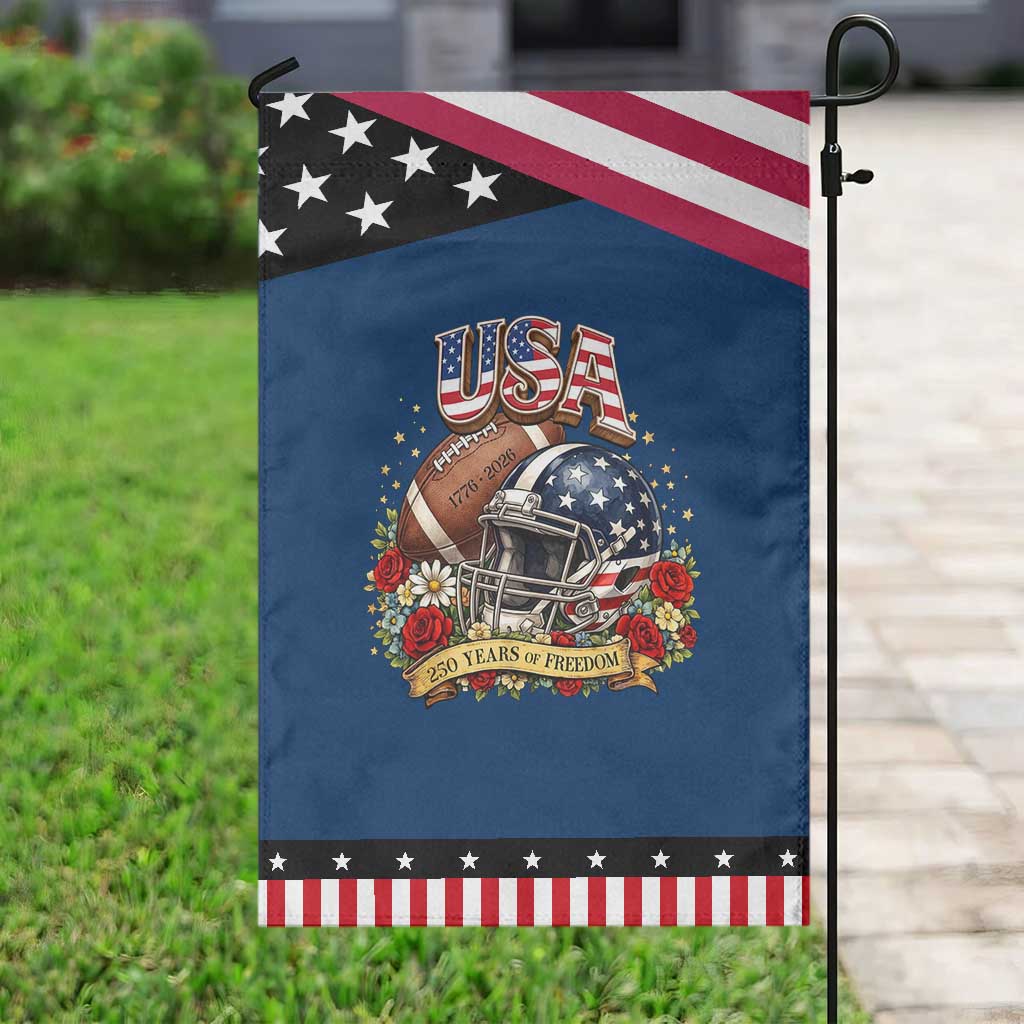 Floral Baseball Graphic Patriotic Garden Flag USA 250th Anniversary Gift TS12 Classic Blue Black Print Your Wear