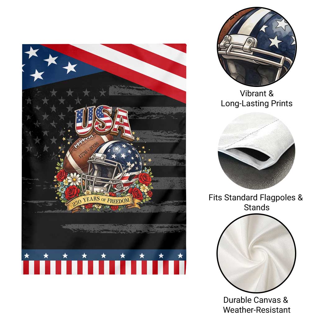 Floral Baseball Graphic Patriotic Garden Flag USA 250th Anniversary Gift TS12 Print Your Wear