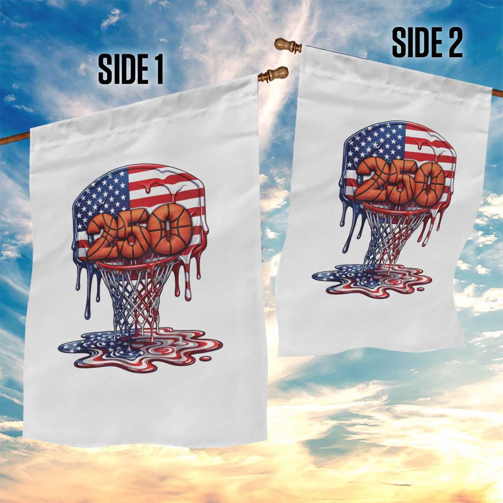 Patriotic Basketball Drip Garden Flag USA 250th Anniversary Gift TS12 Print Your Wear