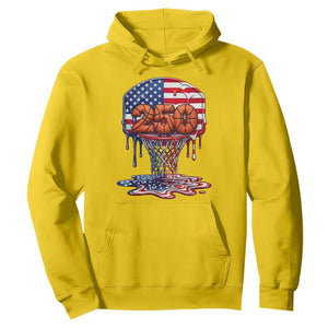 Patriotic Basketball Drip Hoodie USA 250th Anniversary Gift TS12 Daisy Print Your Wear