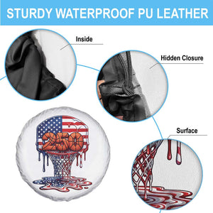 Patriotic Basketball Drip Spare Tire Cover USA 250th Anniversary Gift TS12 Print Your Wear