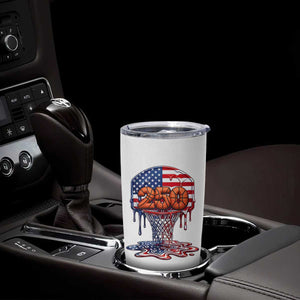 Patriotic Basketball Drip Tumbler Cup USA 250th Anniversary Gift TS12 Print Your Wear