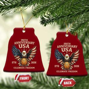 250 Years Of Freedom Basketball Ceramic Ornament Patriotic Athlete Gift TS12 Print Your Wear