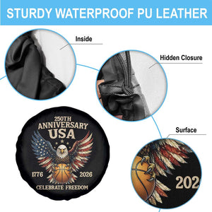 250 Years Of Freedom Basketball Spare Tire Cover Patriotic Athlete Gift TS12 Print Your Wear