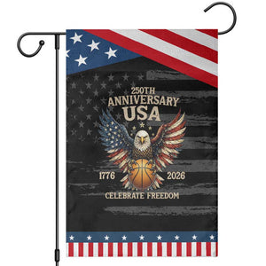 250 Years Of Freedom Basketball Patriotic Garden Flag Athlete Gift TS12 Distressed Black Blue Print Your Wear