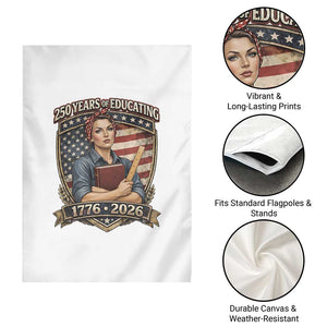 250 Years Of Educating America Garden Flag Proud Teacher Patriotic Gift TS12 Print Your Wear