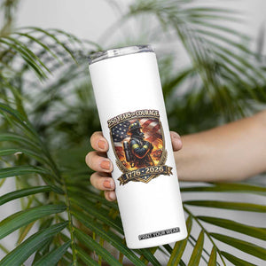 Firefighter USA 250th Anniversary Gift Skinny Tumbler 250 Years Of Courage TS12 Print Your Wear