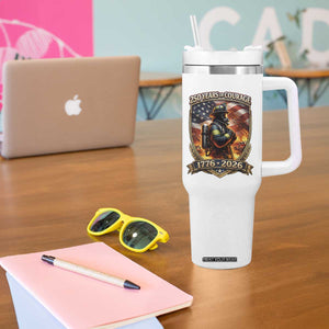 Firefighter USA 250th Anniversary Gift Tumbler With Handle 250 Years Of Courage TS12 Print Your Wear