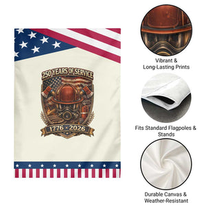Firefighter 250 Years Of Service USA Anniversary Gift Patriotic Garden Flag TS12 Print Your Wear