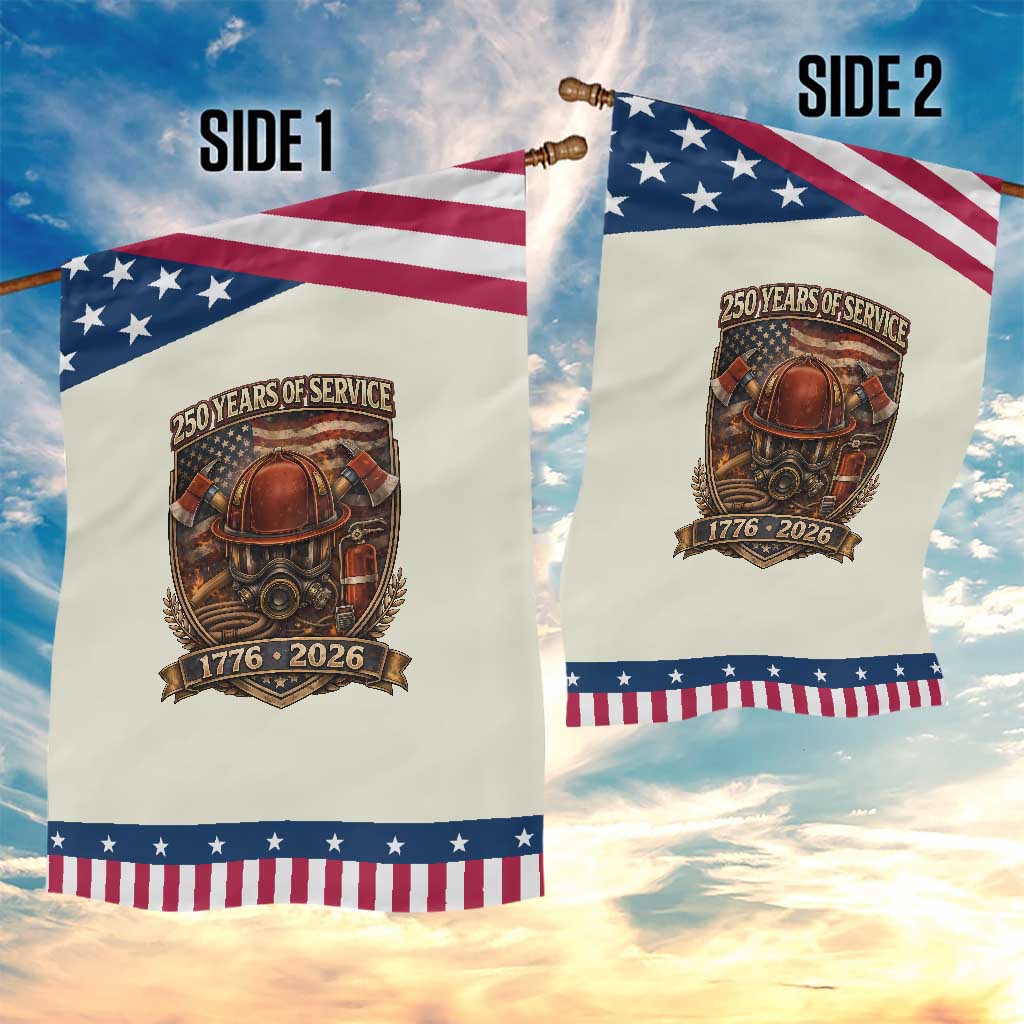 Firefighter 250 Years Of Service USA Anniversary Gift Patriotic Garden Flag TS12 Print Your Wear