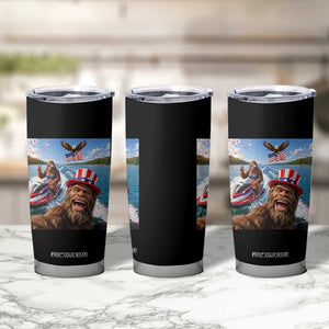 Patriotic Bigfoot Squad Chill Summer Vacation Graphic Tumbler Cup TS12 Print Your Wear