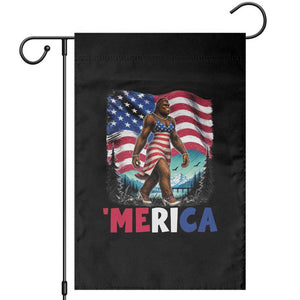 Funny Patriotic Sexy Bigfoot Garden Flag Merica USA 250th Anniversary TS12 Black Print Your Wear