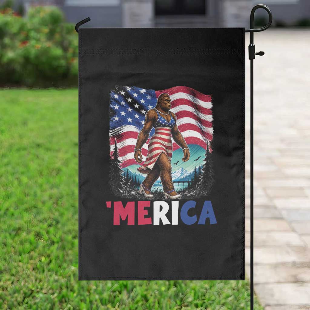 Funny Patriotic Sexy Bigfoot Garden Flag Merica USA 250th Anniversary TS12 Print Your Wear