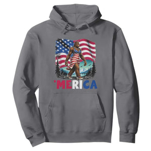 Funny Patriotic Sexy Bigfoot Hoodie Merica USA 250th Anniversary TS12 Charcoal Print Your Wear