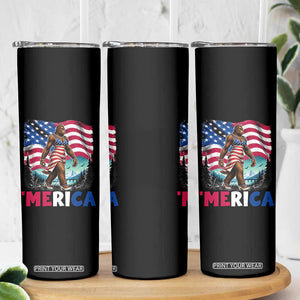Funny Patriotic Sexy Bigfoot Skinny Tumbler Merica USA 250th Anniversary TS12 Print Your Wear