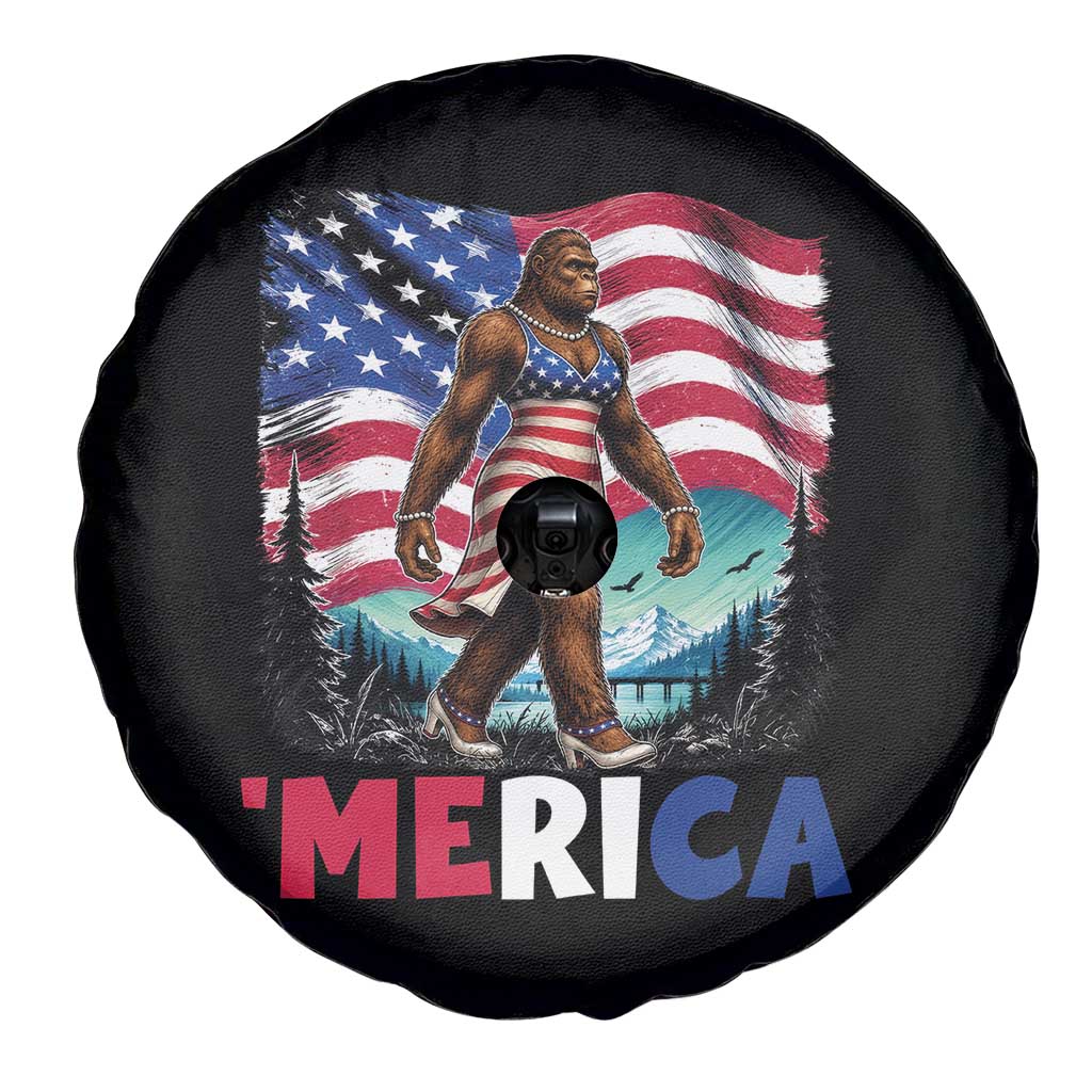 Funny Patriotic Sexy Bigfoot Spare Tire Cover Merica USA 250th Anniversary TS12 Print Your Wear
