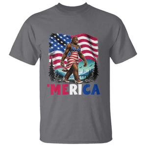 Funny Patriotic Sexy Bigfoot T Shirt Merica USA 250th Anniversary