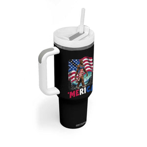 Funny Patriotic Sexy Bigfoot Tumbler With Handle Merica USA 250th Anniversary TS12 Print Your Wear
