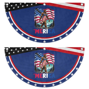 Funny Sexy Bigfoot Patriotic Fan Flag Merica USA 250th Anniversary