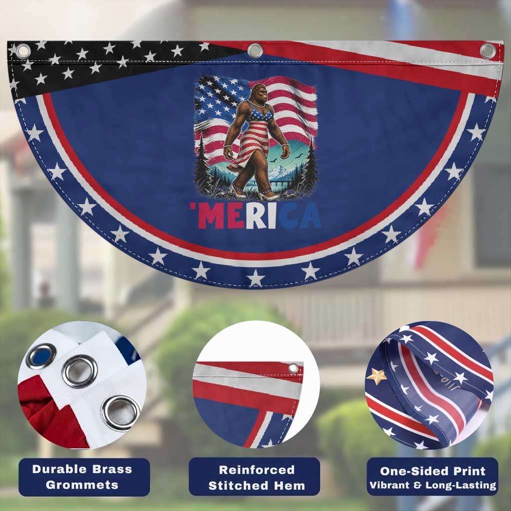 Funny Sexy Bigfoot Patriotic Fan Flag Merica USA 250th Anniversary