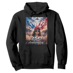 Funny Doll Face Meme 4th Of July Hoodie USA Freedom Jet Fighter Graphic