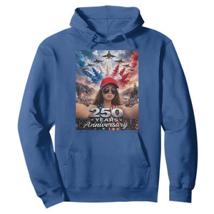 Funny Doll Face Meme 4th Of July Hoodie USA Freedom Jet Fighter Graphic