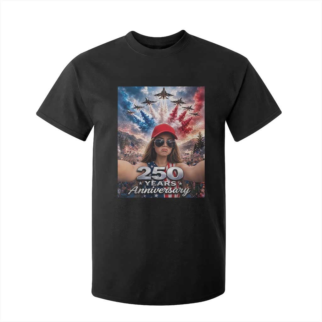 Funny Doll Face Meme 4th Of July T Shirt For Kid USA Freedom Jet Fighter Graphic TS12 Black Print Your Wear
