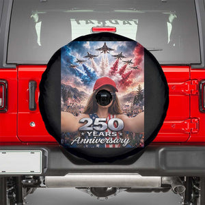 Funny Doll Face Meme 4th Of July Spare Tire Cover USA Freedom Jet Fighter Graphic TS12 Black Print Your Wear