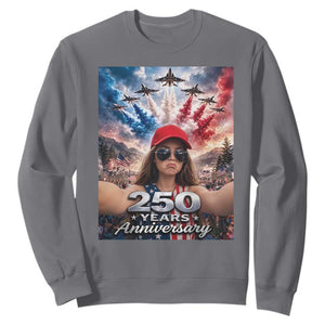 Funny Doll Face Meme 4th Of July Sweatshirt USA Freedom Jet Fighter Graphic