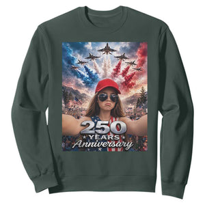 Funny Doll Face Meme 4th Of July Sweatshirt USA Freedom Jet Fighter Graphic