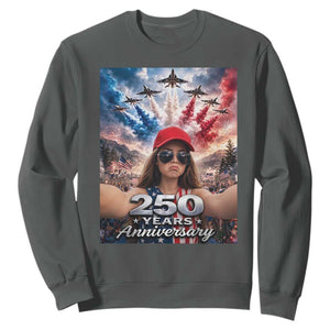 Funny Doll Face Meme 4th Of July Sweatshirt USA Freedom Jet Fighter Graphic