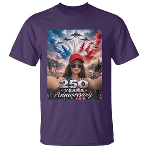 Funny Doll Face Meme 4th Of July T Shirt USA Freedom Jet Fighter Graphic