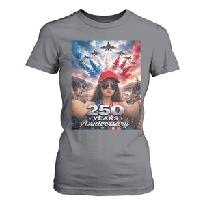 Funny Doll Face Meme 4th Of July T Shirt For Women USA Freedom Jet Fighter Graphic