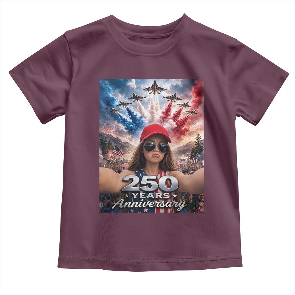 Funny Doll Face Meme 4th Of July Toddler T Shirt USA Freedom Jet Fighter Graphic