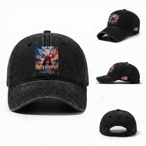 Funny Doll Face Meme 4th Of July Washed Cotton Baseball Cap USA Freedom Jet Fighter Graphic